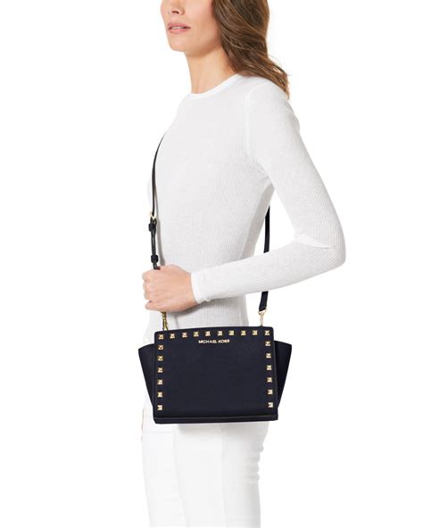 michael kors selma blue tote|michael kors selma medium.